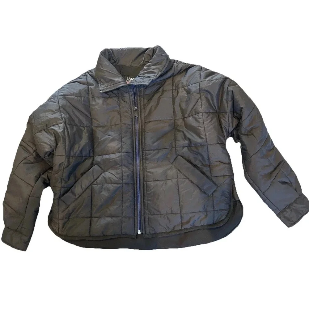 New Men's Lightweight Puffer Jacket Small Black Dex Pockets Quilted Nylon S
